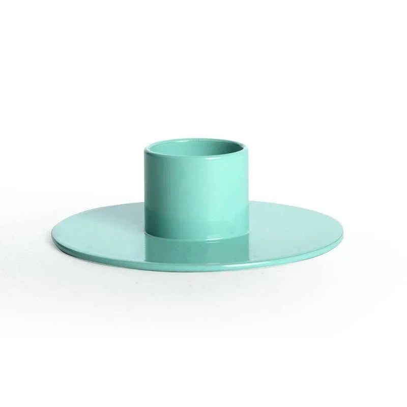 Candle Holder - Smiley Mint