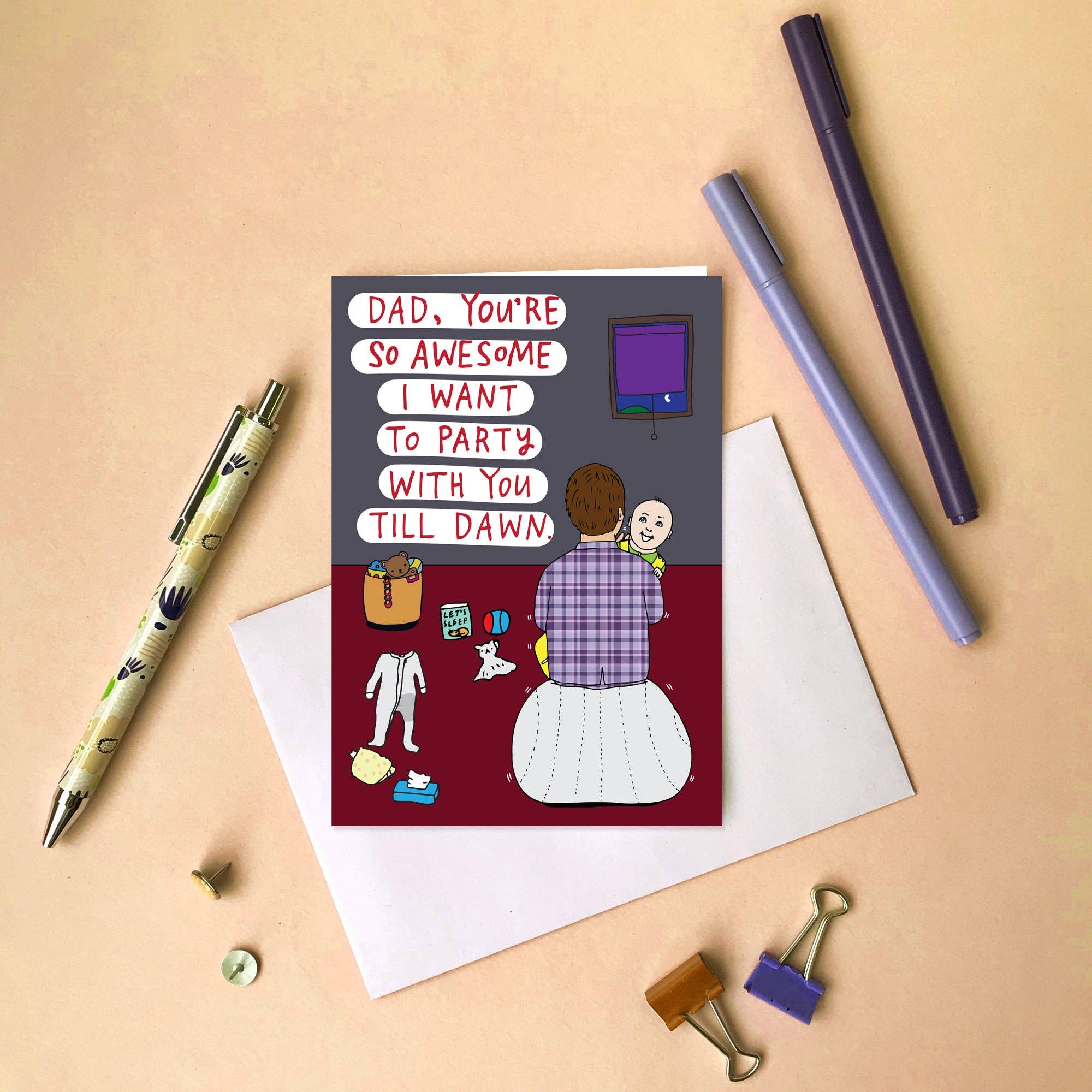 Dad, You’re So Awesome New Dad Card | Able and Game