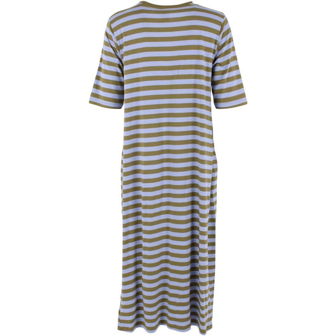 Good News Dress - Olive/Purple