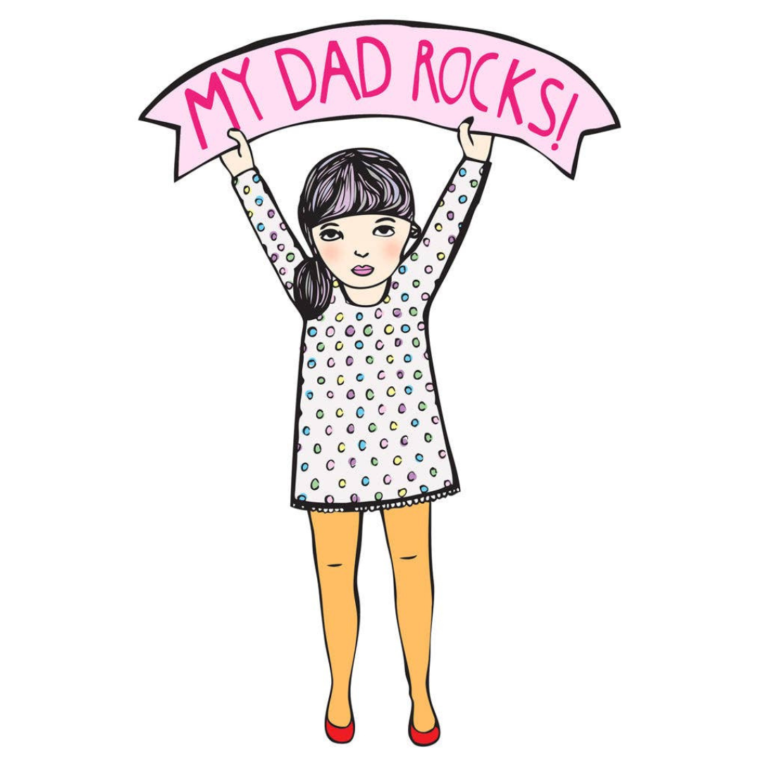 My Dad Rocks Card | Able and Game