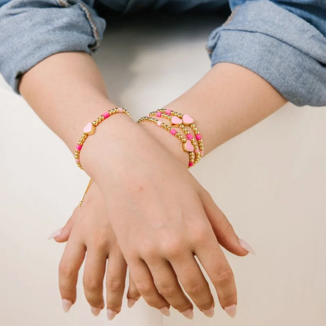 Heart Charm Adjustable Bracelet