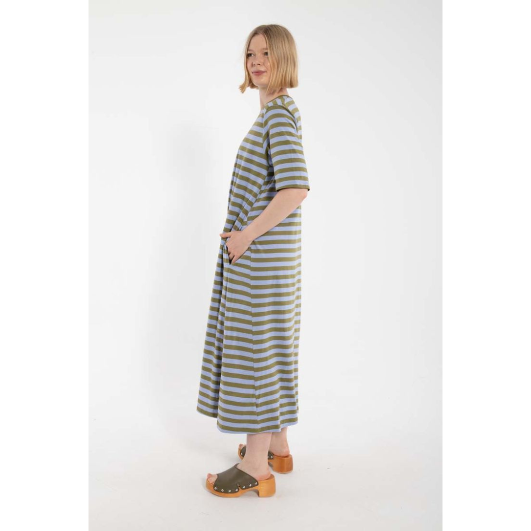Good News Dress - Olive/Purple