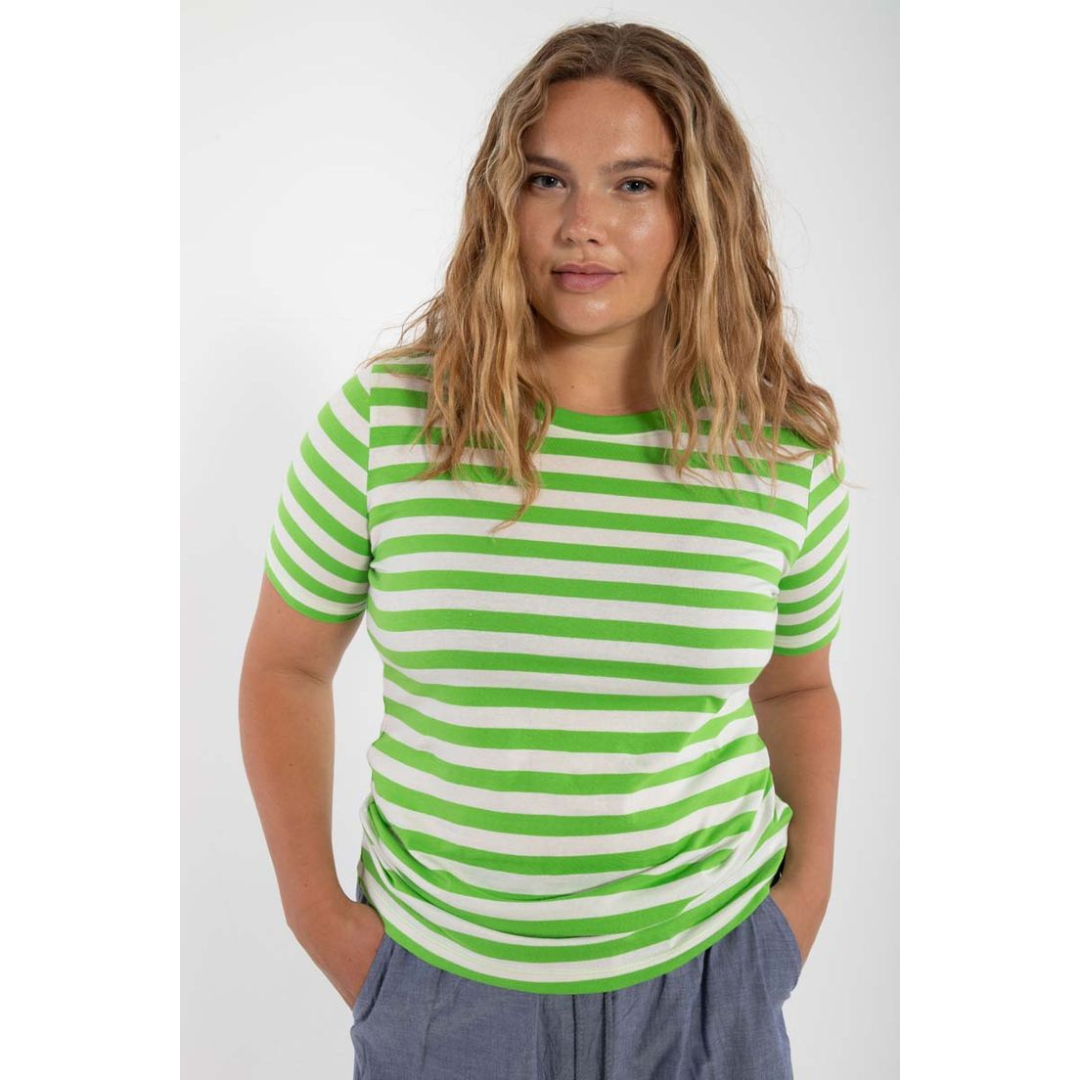 Danebasic My Tee - Bright Green/Chalk