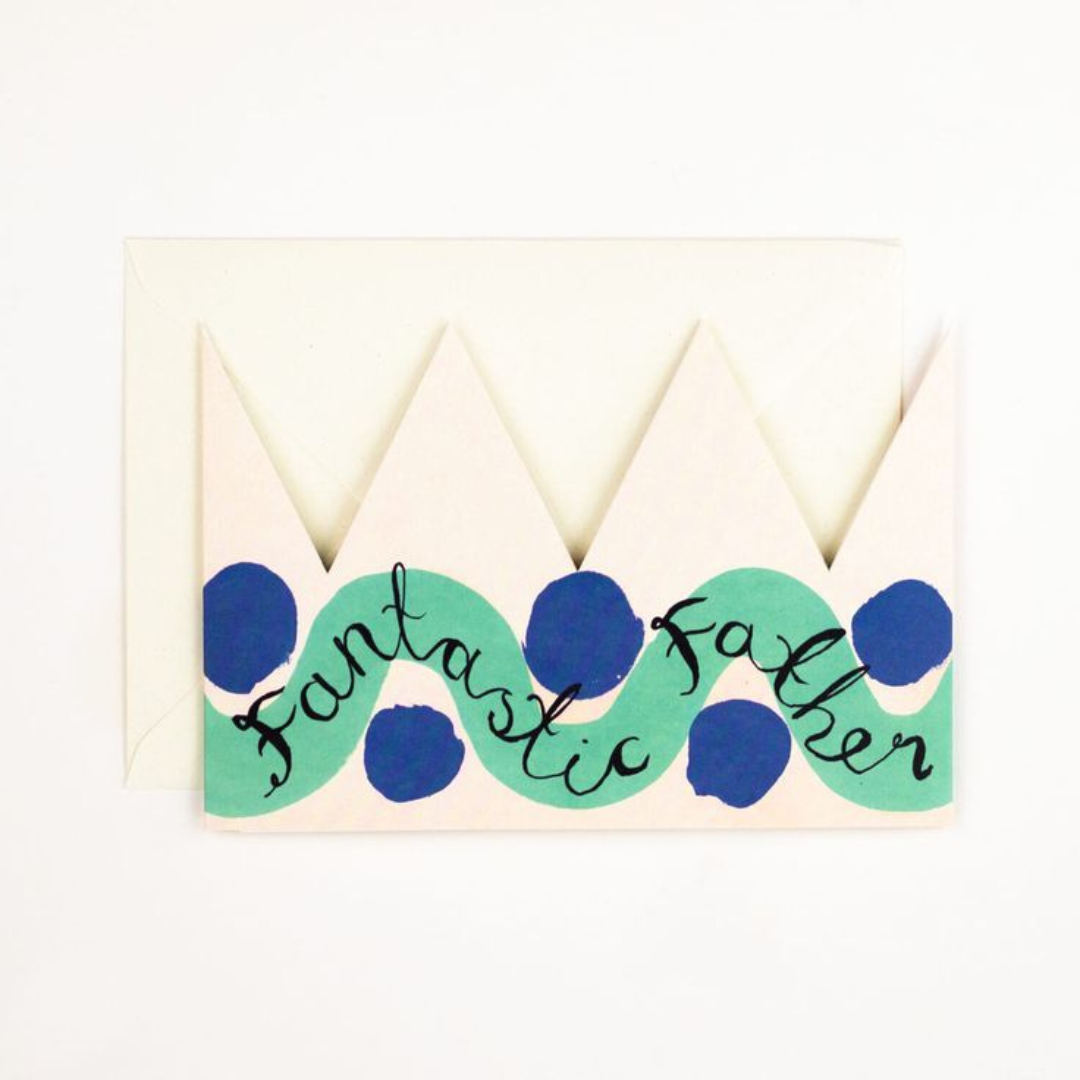 Fantastic Father Party Hat Card