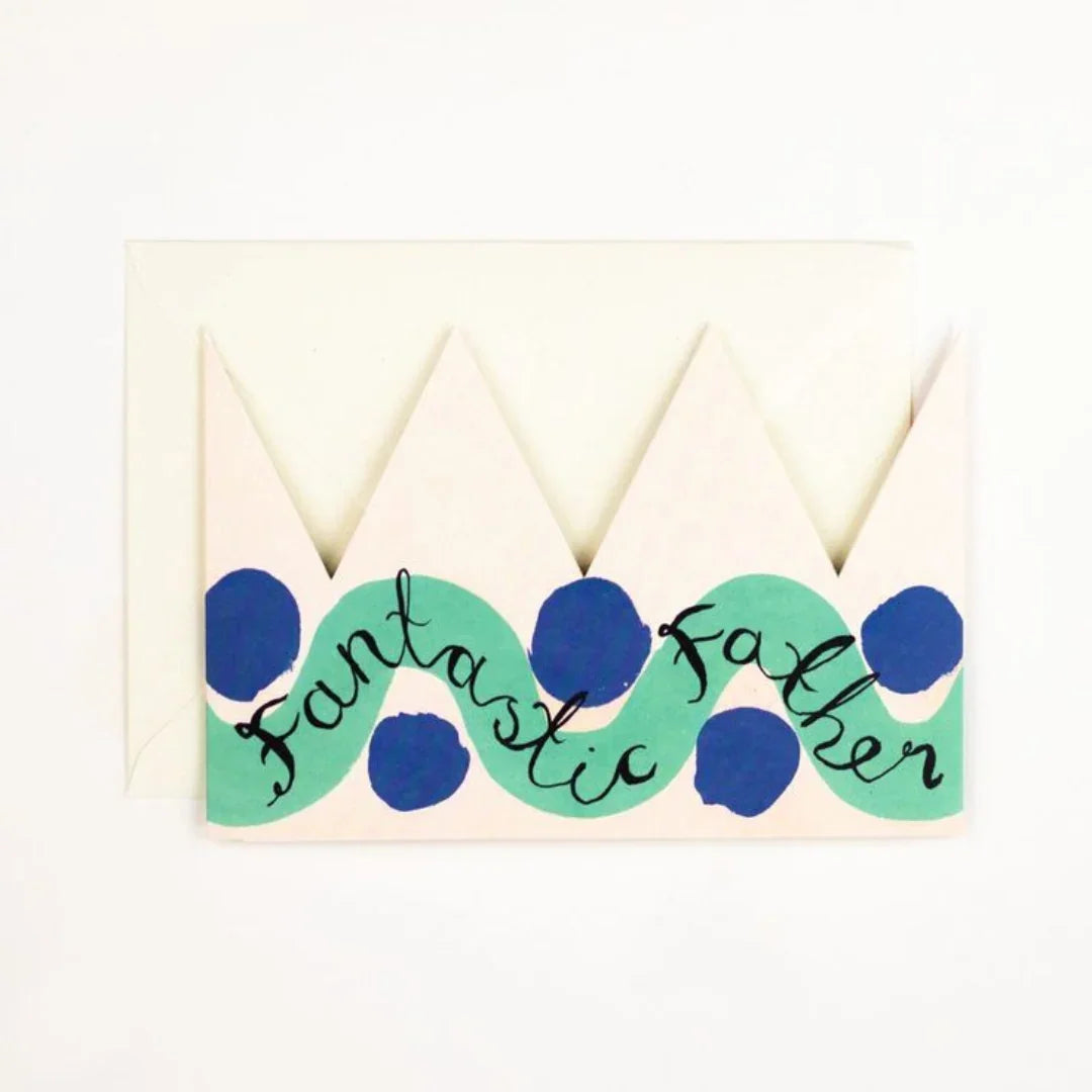 Fantastic Father Party Hat Card