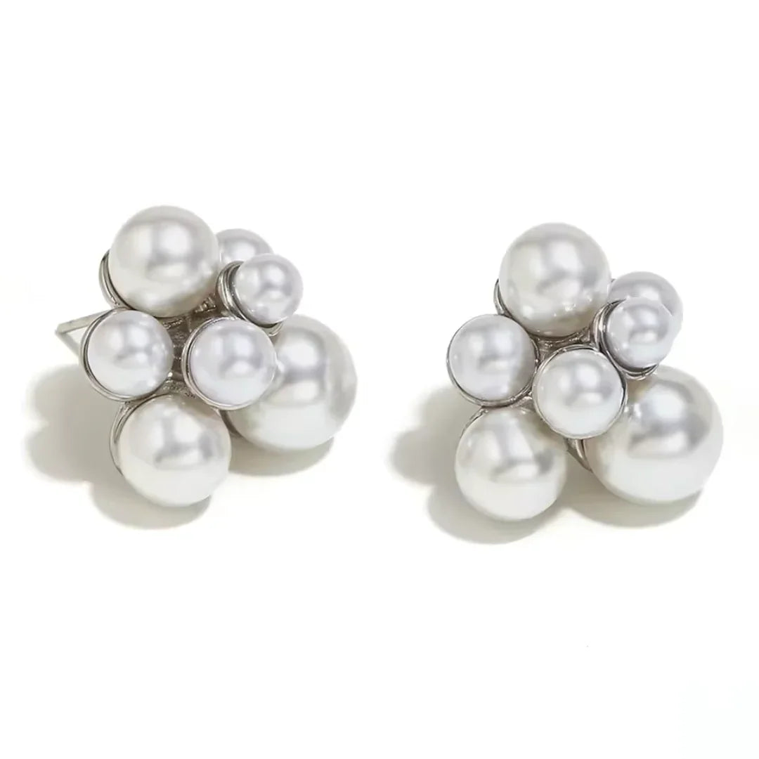 "Cluster F*ck" Pearl Waterproof Earrings