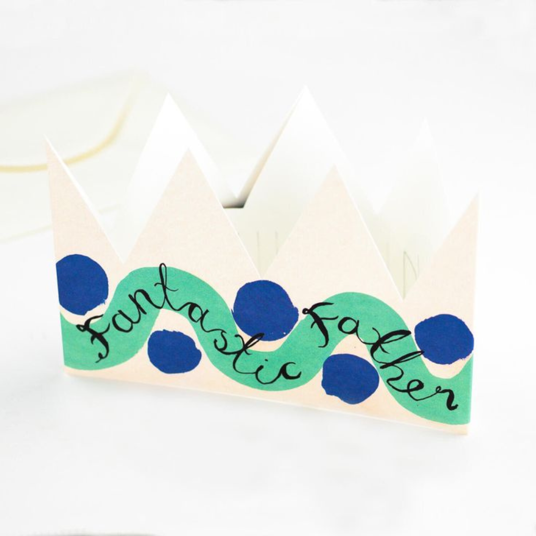 Fantastic Father Party Hat Card