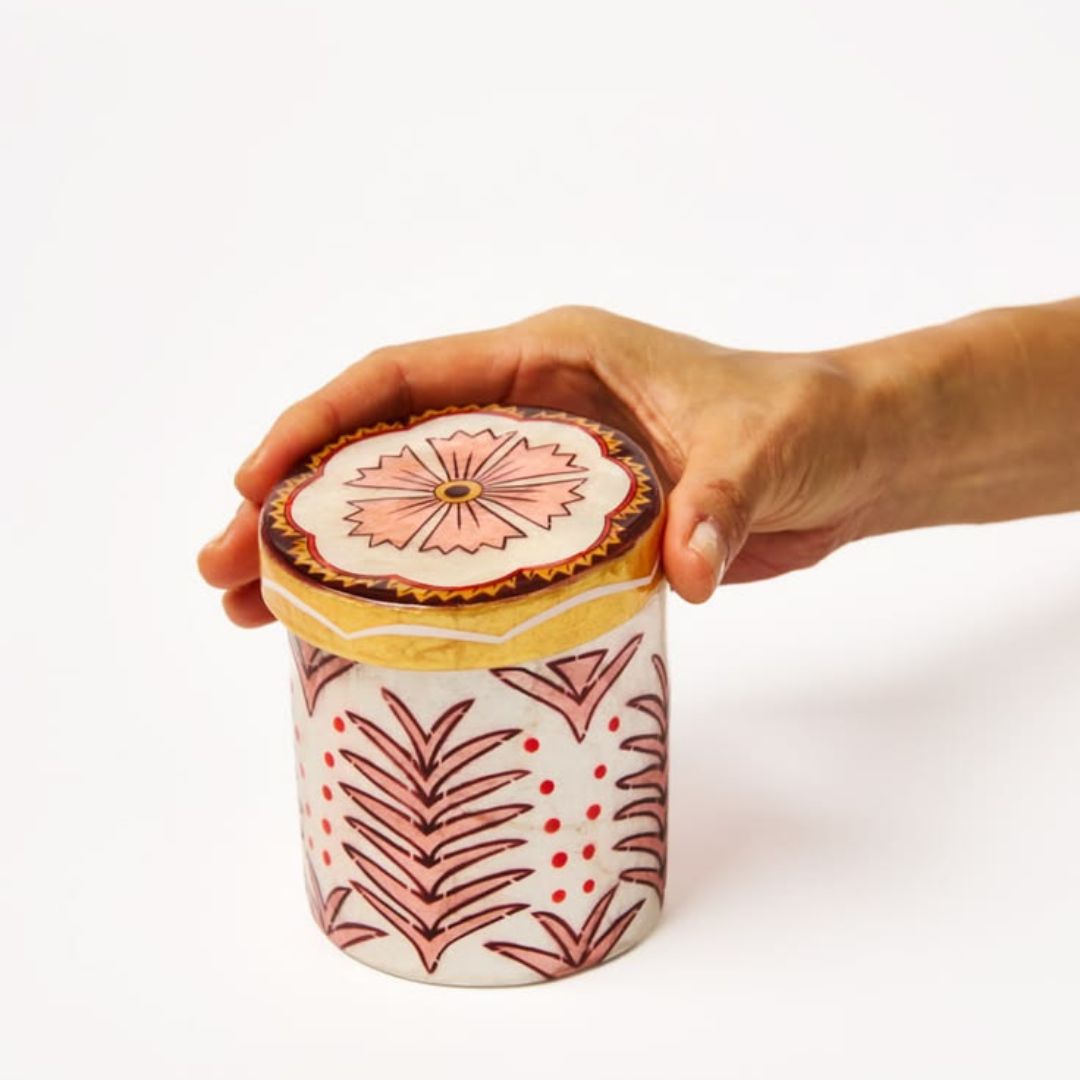SAMIRA TALL BOX PINK FLOWER