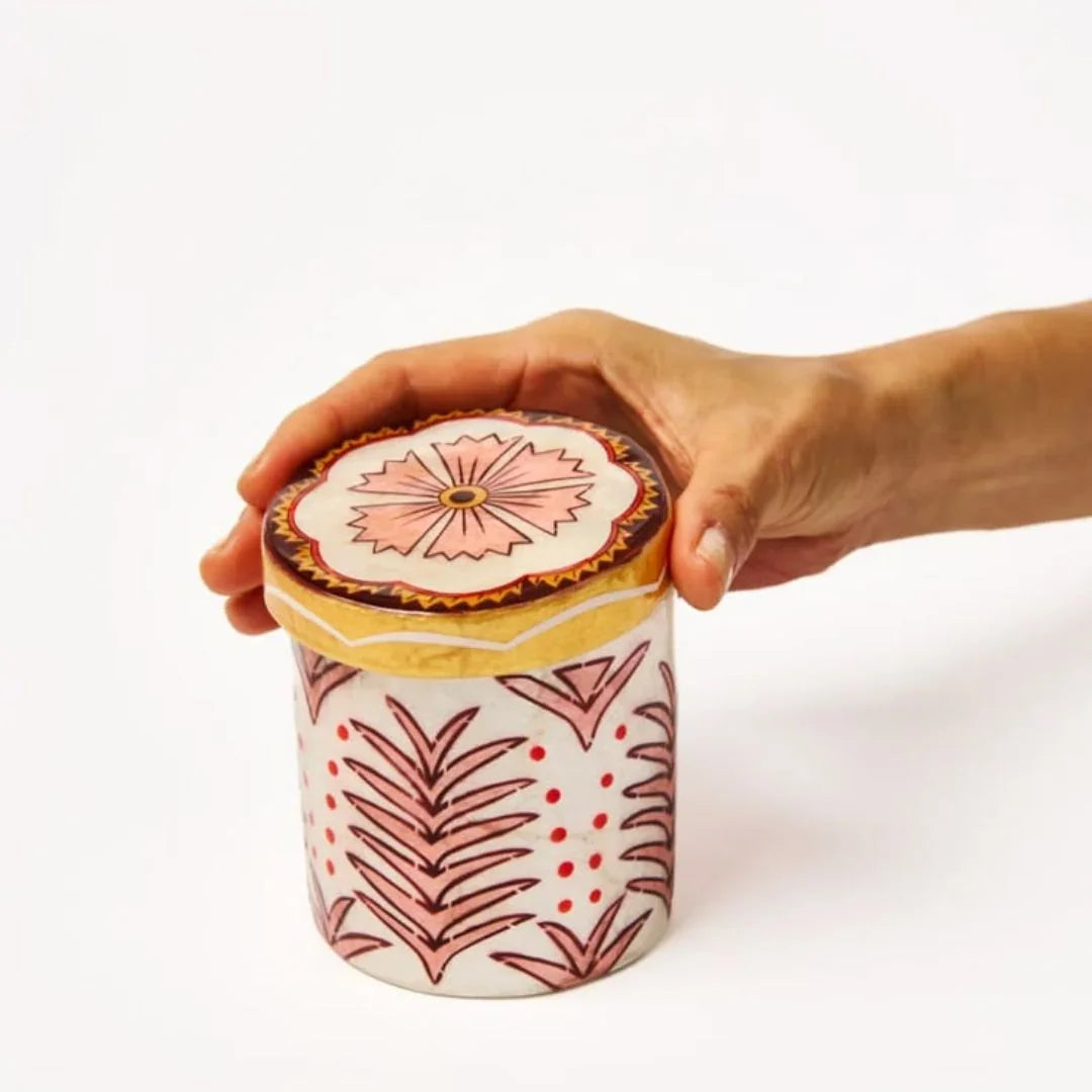 SAMIRA TALL BOX PINK FLOWER