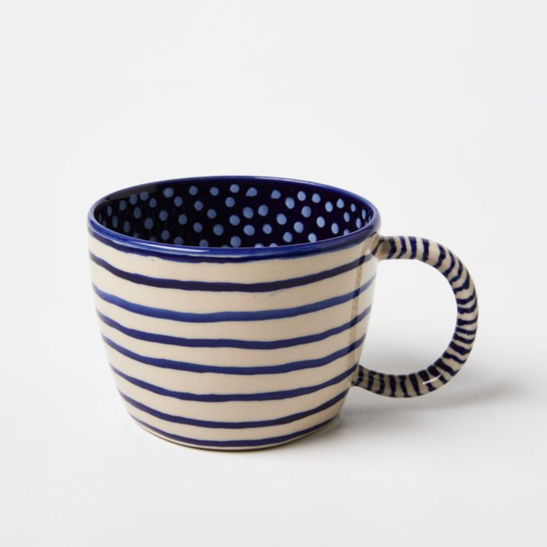 CHINO MUG NAVY LINES - LAST ONE!