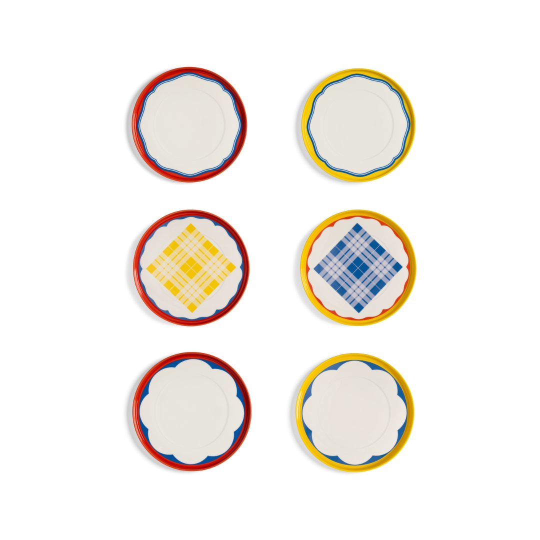 Plate Daydream - wave red - 50% OFF