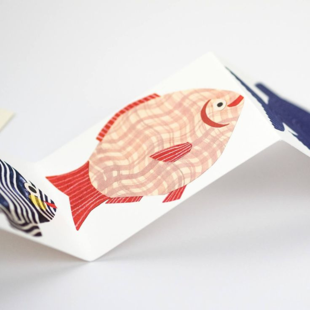 Fish Concertina Mini Card