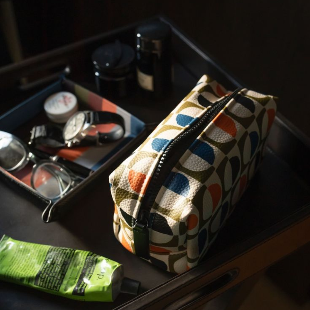 Geo Print Grooming Bag