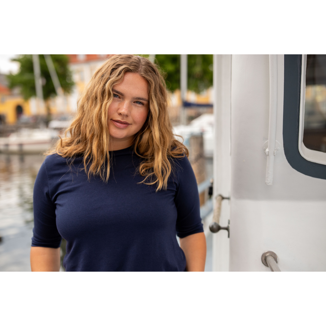 Danemanna Modal Tee -  Dk Navy