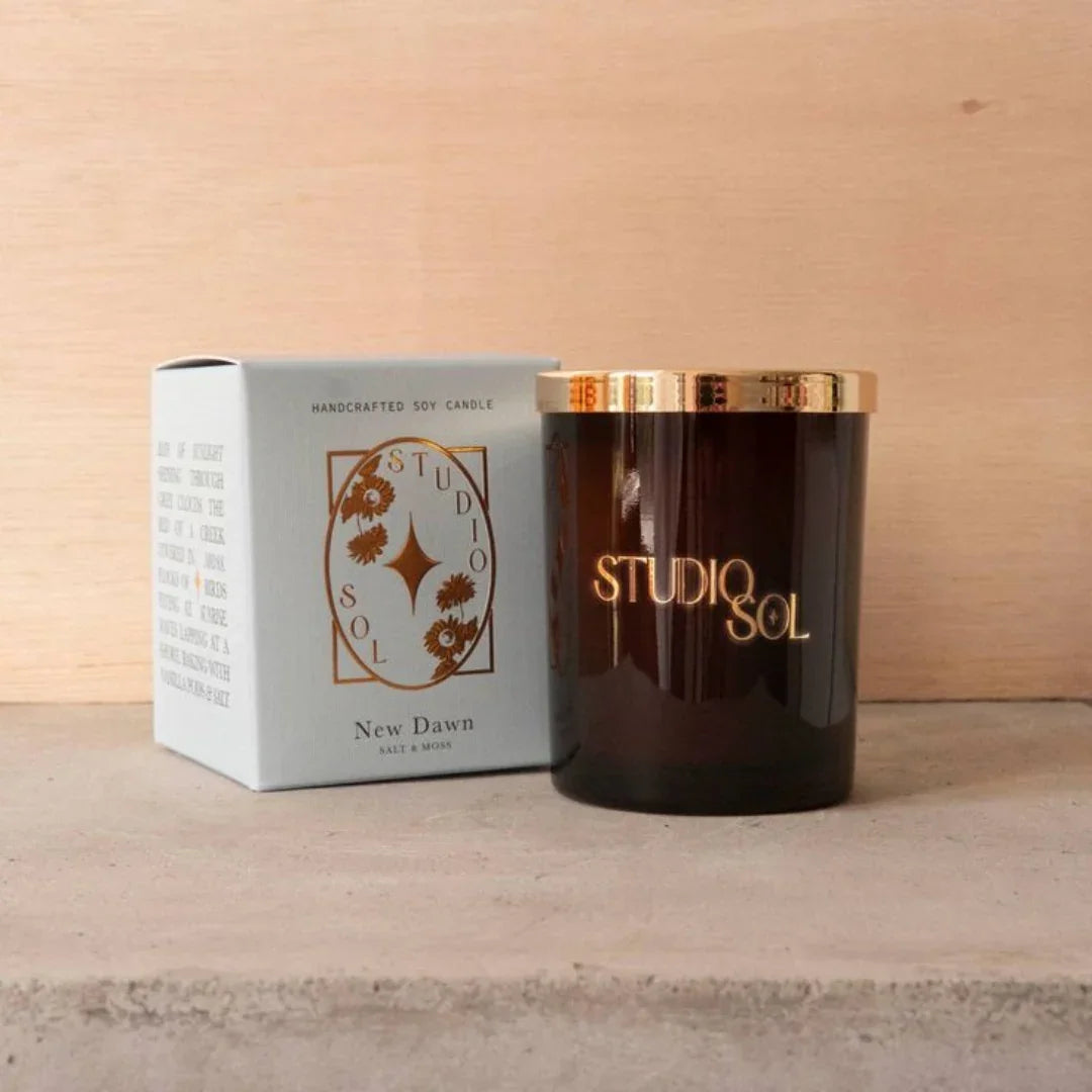 New Dawn Candle | Sea Salt + Moss - LAST ONE!