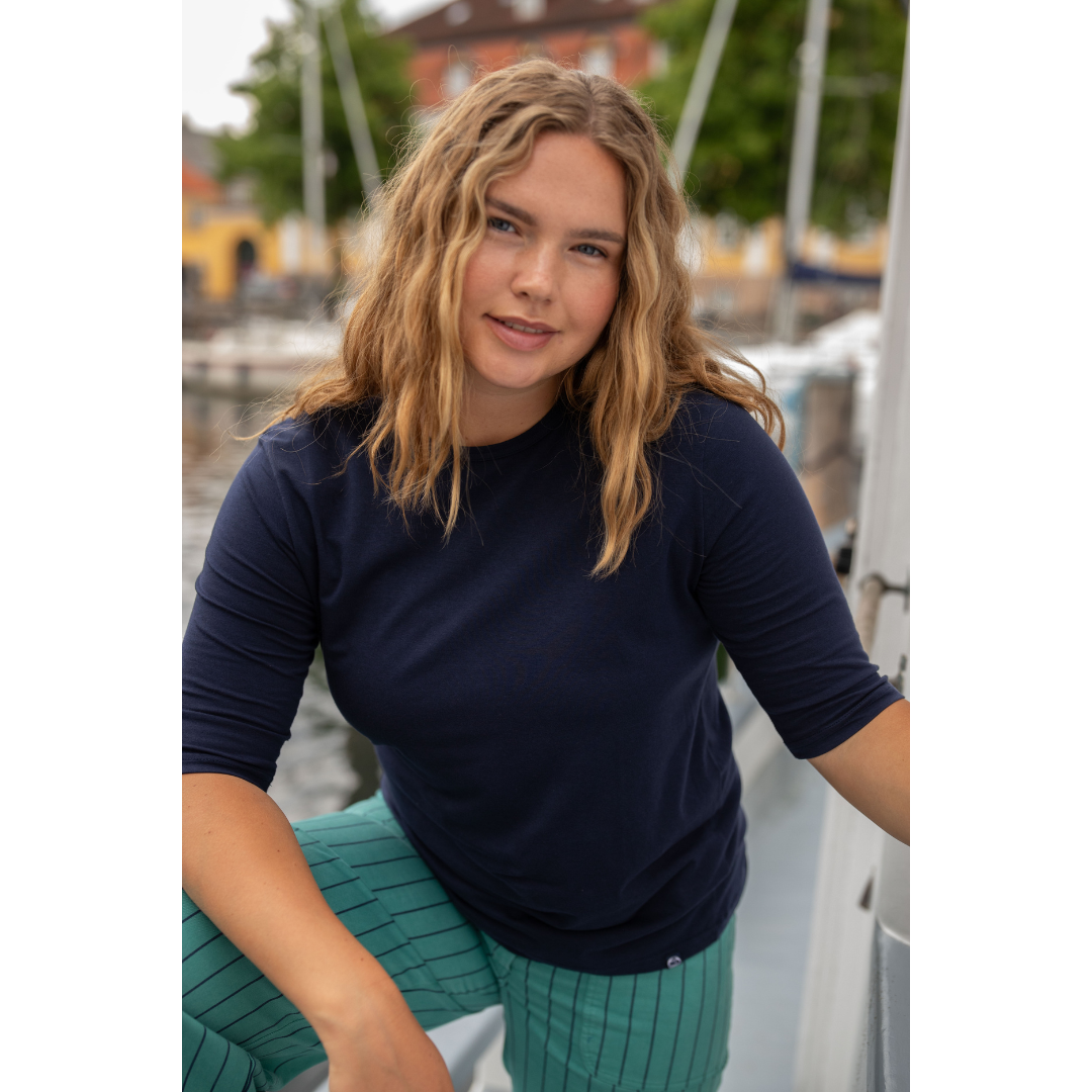 Danemanna Modal Tee -  Dk Navy