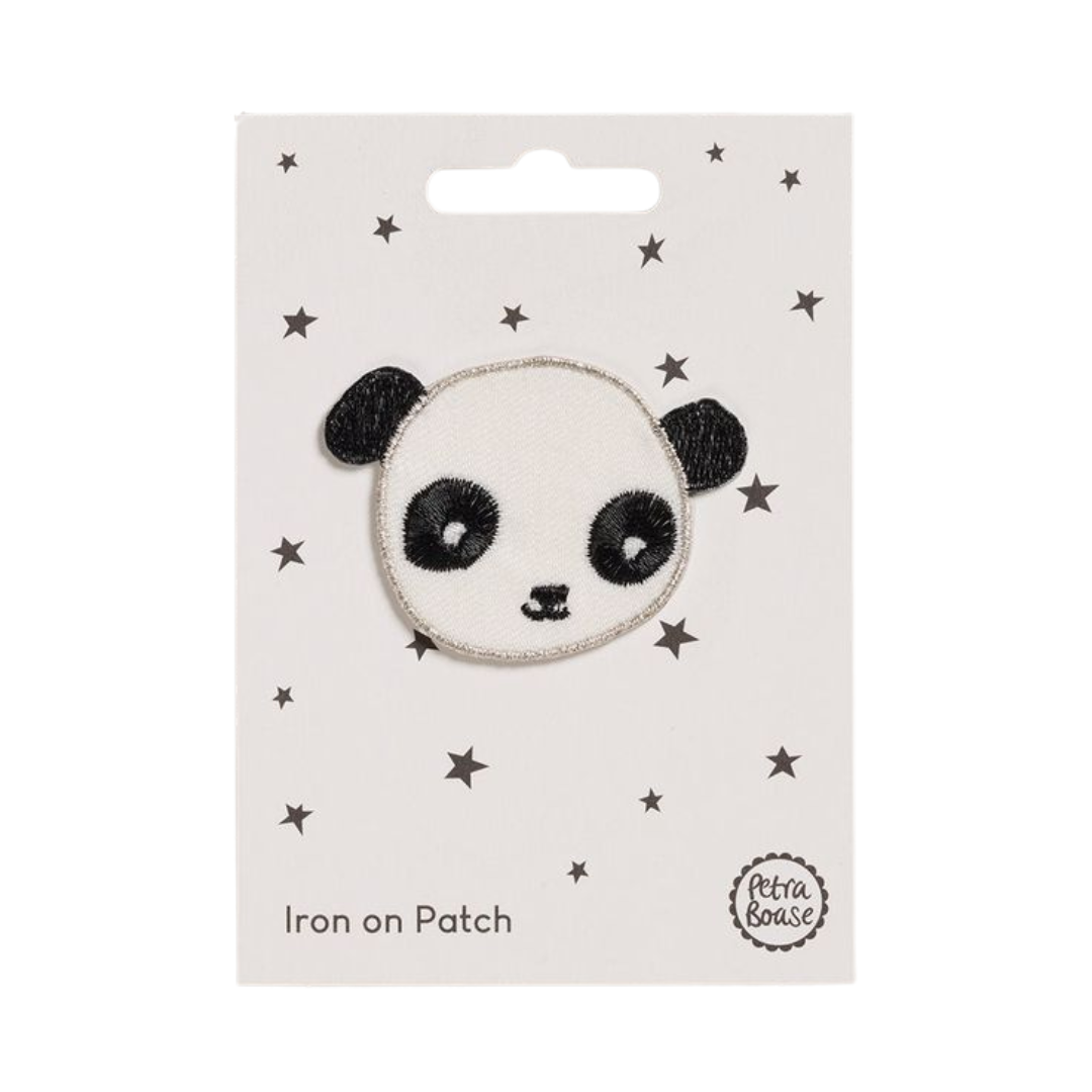 Panda Face Iron on Patch