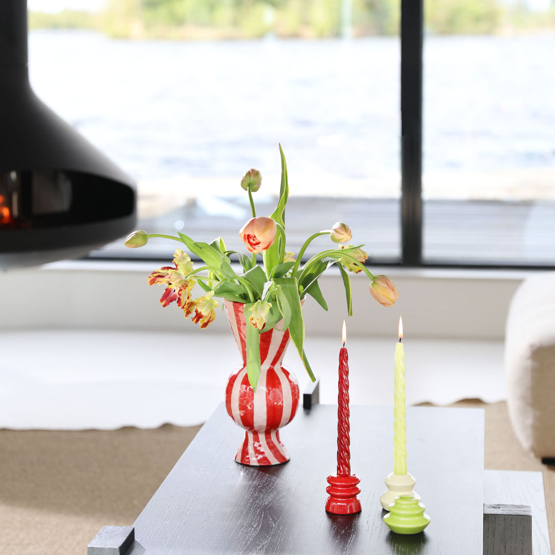 Red Rhombic Vase By &Klevering - PRE ORDER
