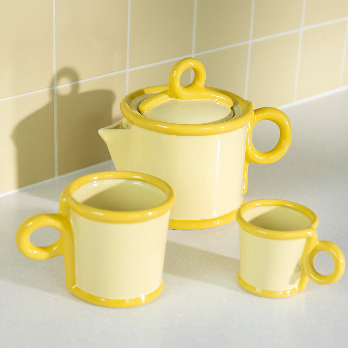 &Klevering Loop Teapot Yellow - CLICK & COLLECT ONLY