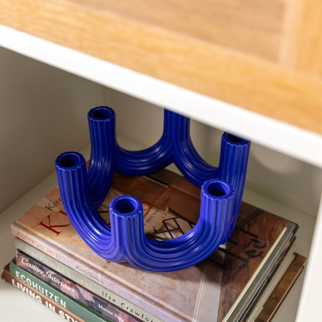 Churros Candle Holder Blue By &Klevering