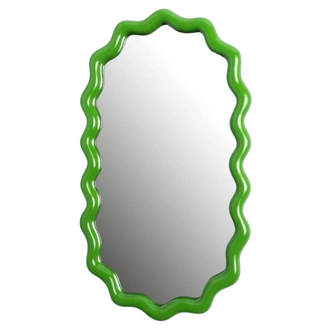 Mirror zigzag green - LAST ONE! - 50% OFF