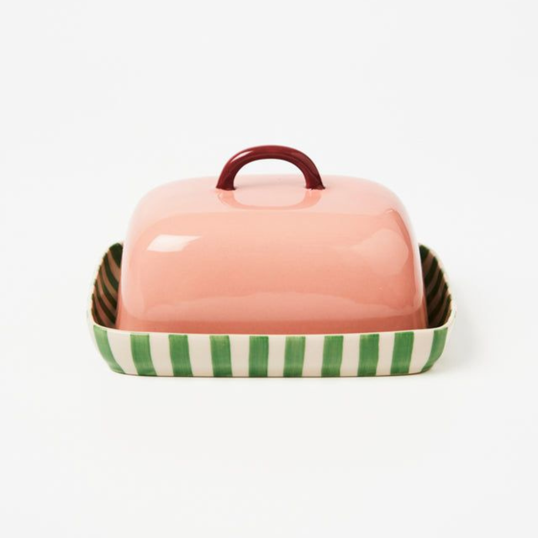 Bloomie Pink Butter Dish
