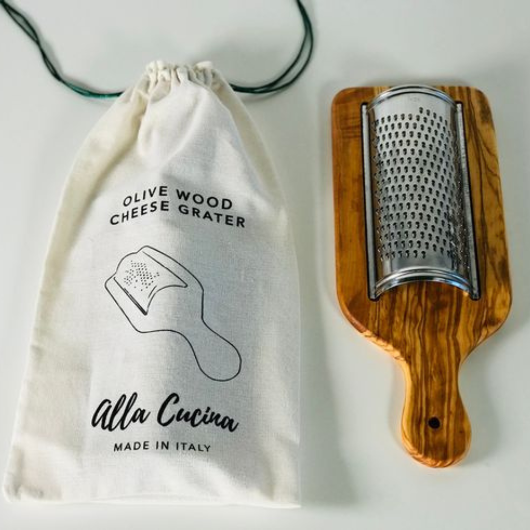 Italian Olivewood Flat Cheese Grater