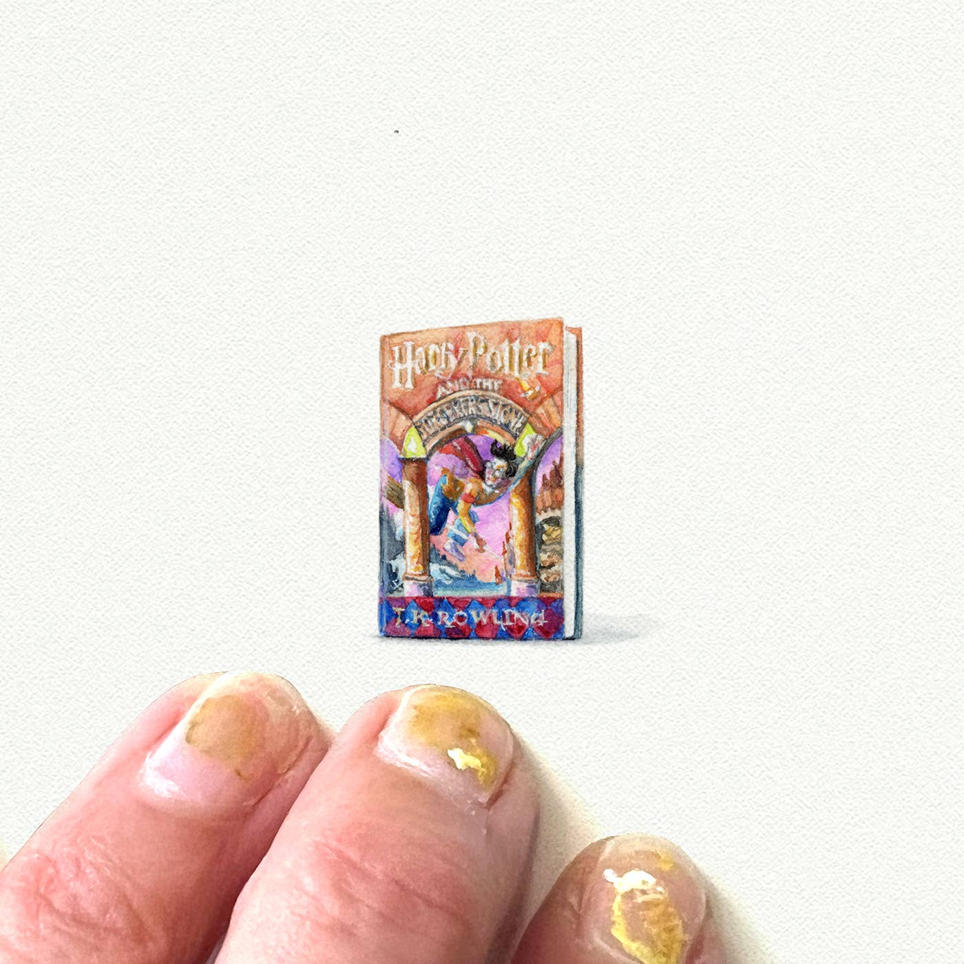Harry Potter Book Miniature Watercolour - Art Print