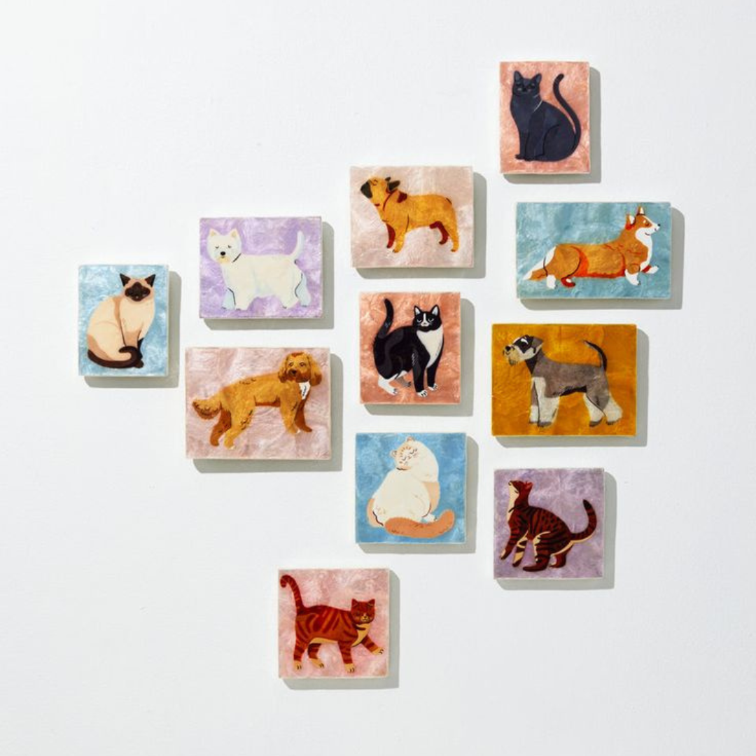 Pup Greyhound Tile