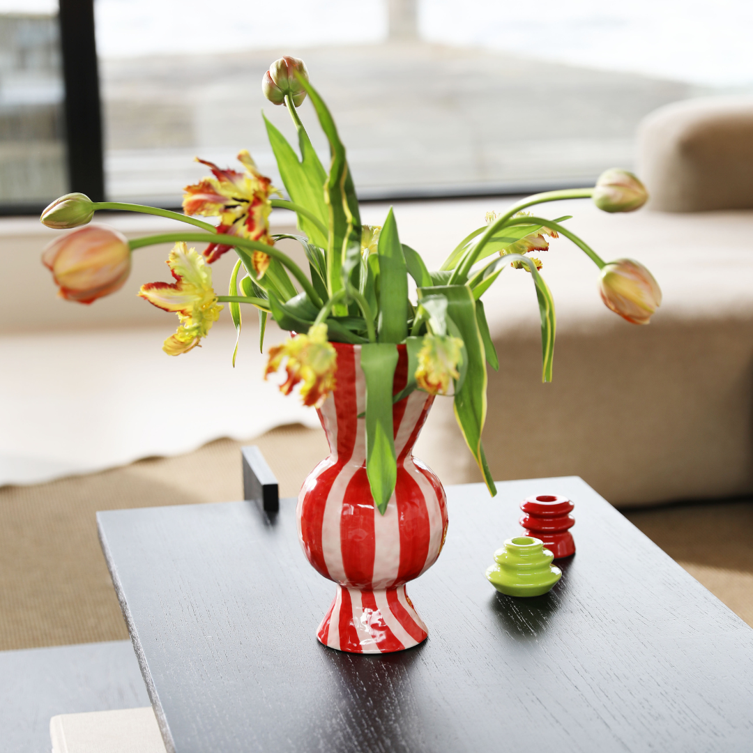 Red Rhombic Vase By &Klevering - PRE ORDER