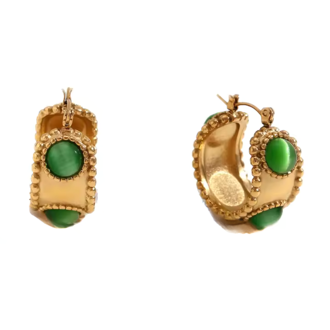 "Envy" Waterproof Earrings - Green
