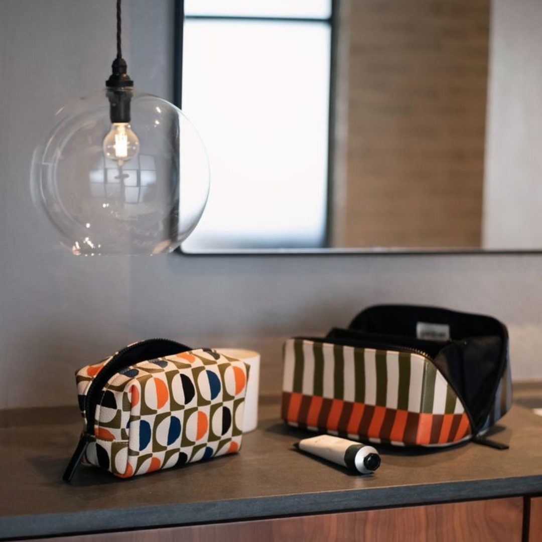 Geo Print Grooming Bag