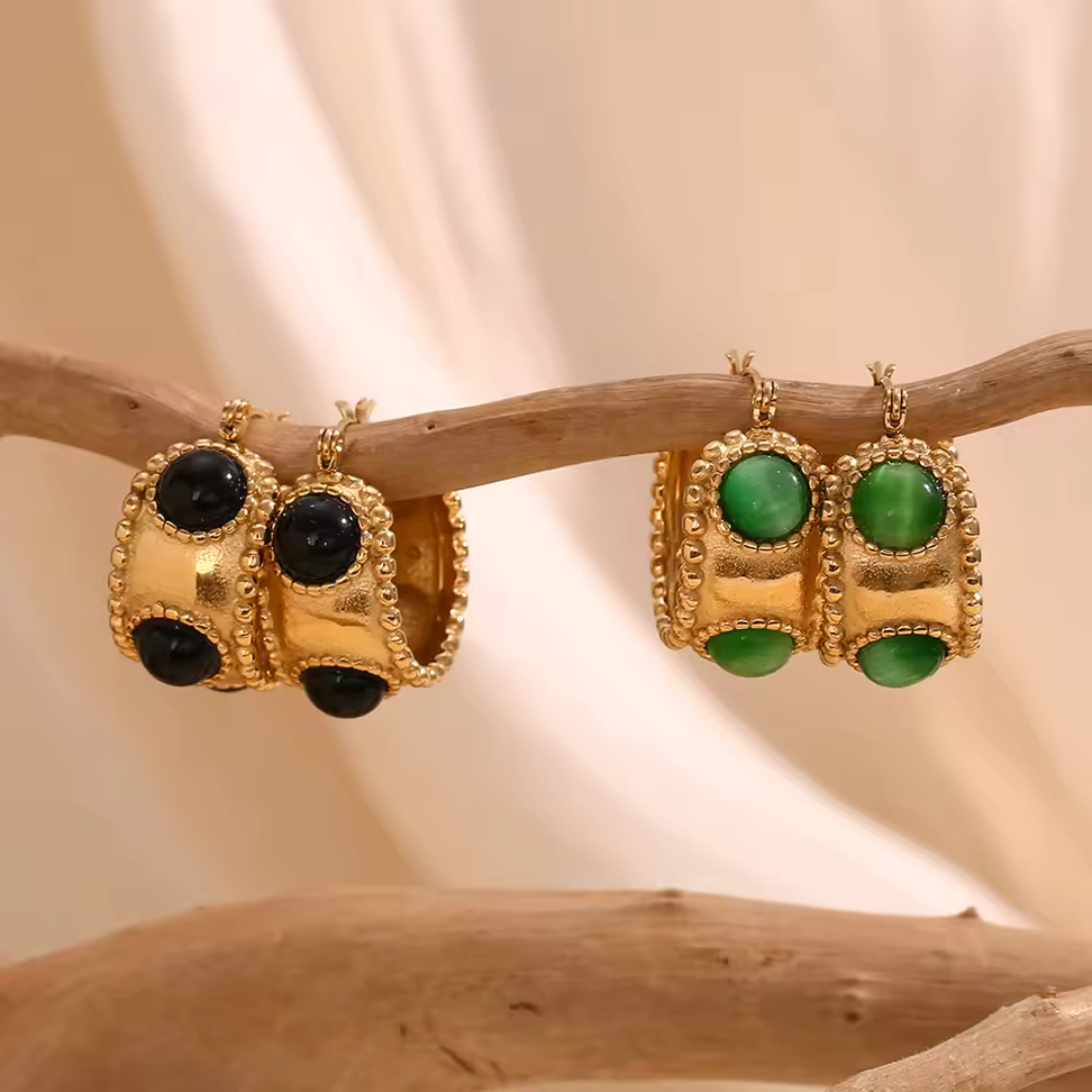 "Envy" Waterproof Earrings - Green