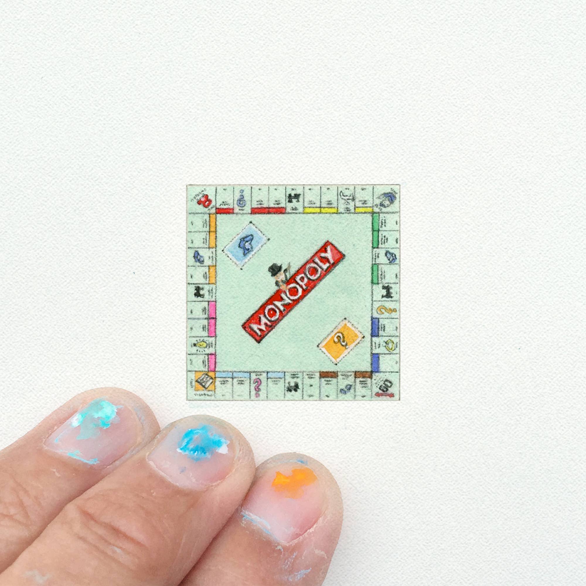 Monopoly Miniature Watercolour - Art Print