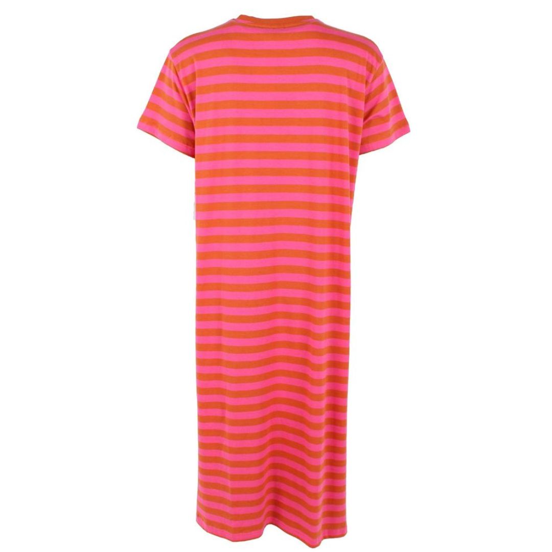 Danebasic Sweet Dress Light Rust/Bright Pink