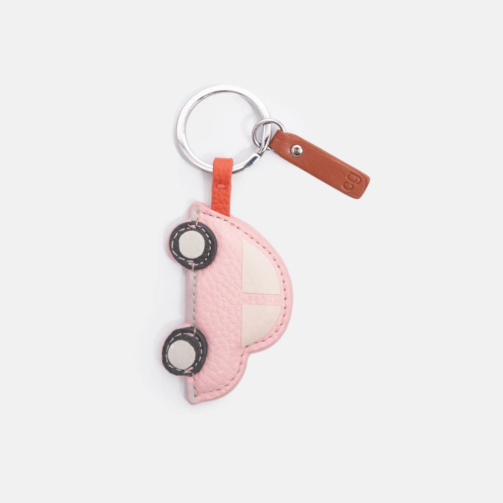 Pink Car Keyring By Caroline Gardner