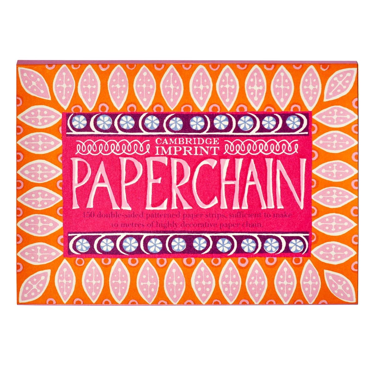Cambridge Imprint paperchain kit 4 with patterned paper strips and finished paperchain