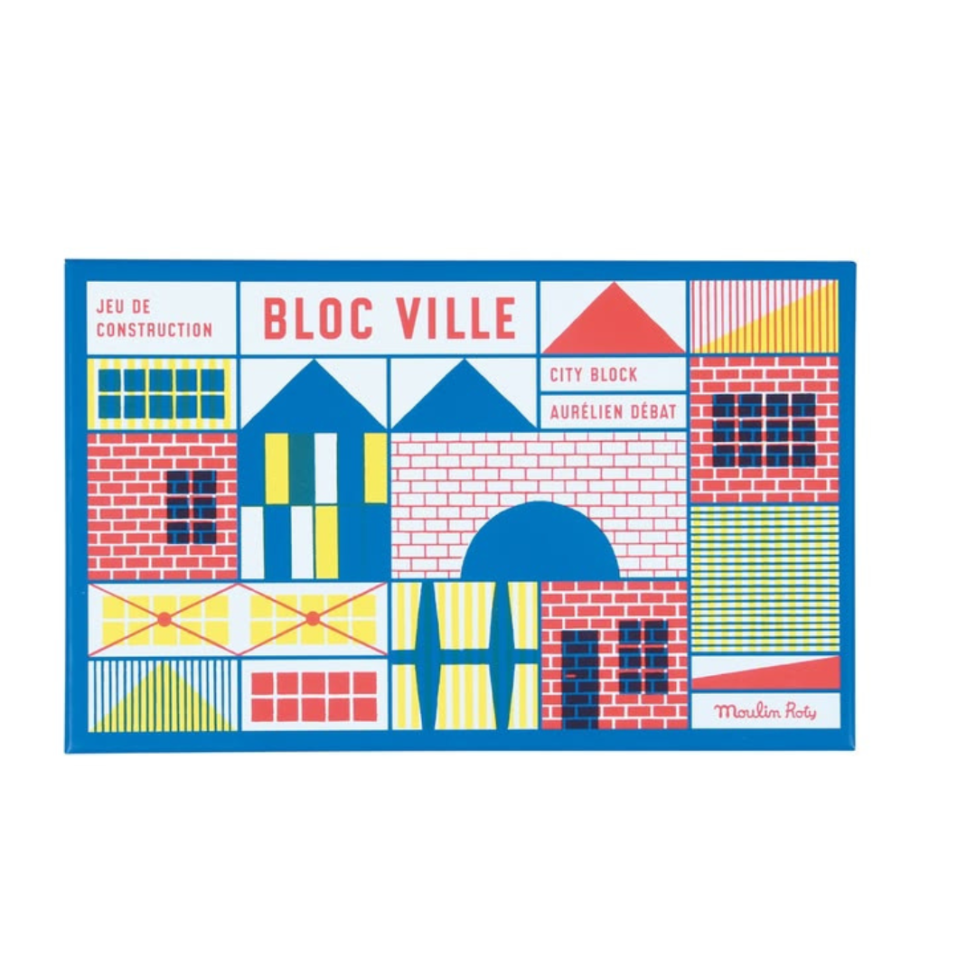 Dans la ville building blocks (40 pieces) – Moulin Roty
