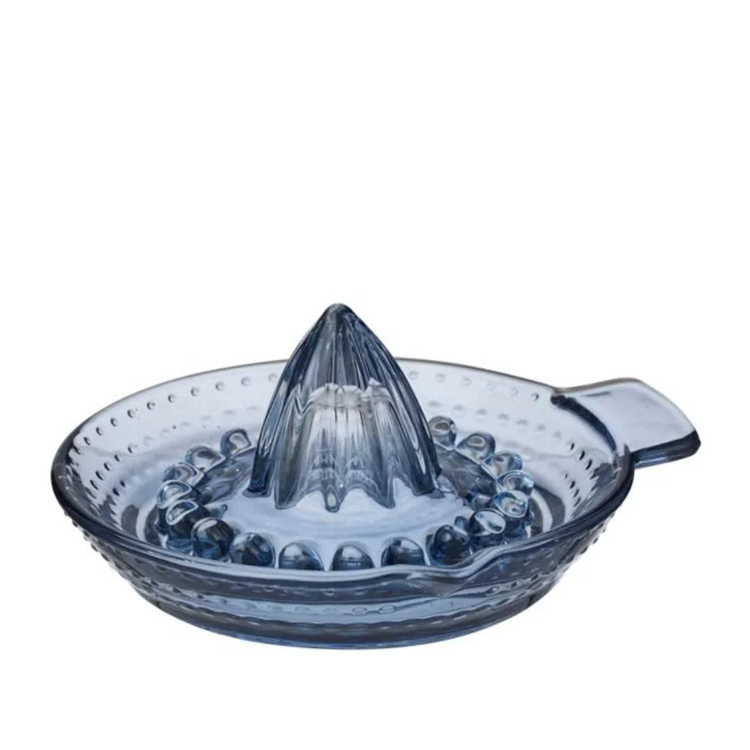 Blue Glass Citrus Juicer