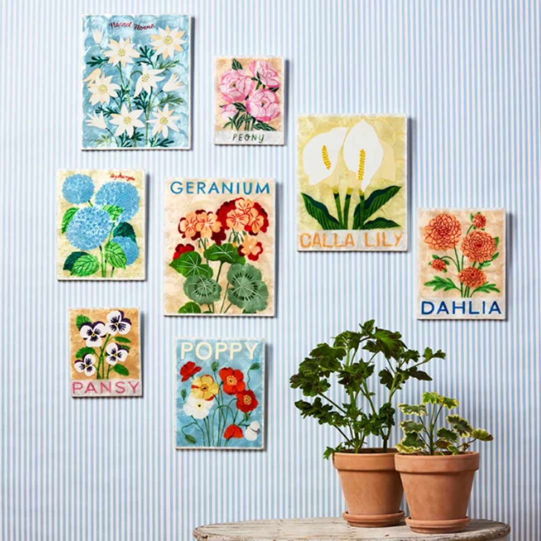 MARKET WALL ART DAHLIA