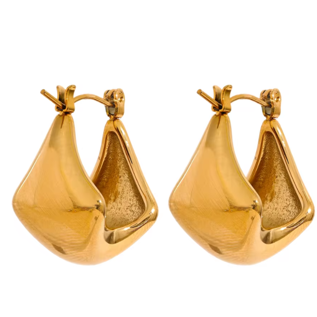 Golden Hour Waterproof Hoop Earrings