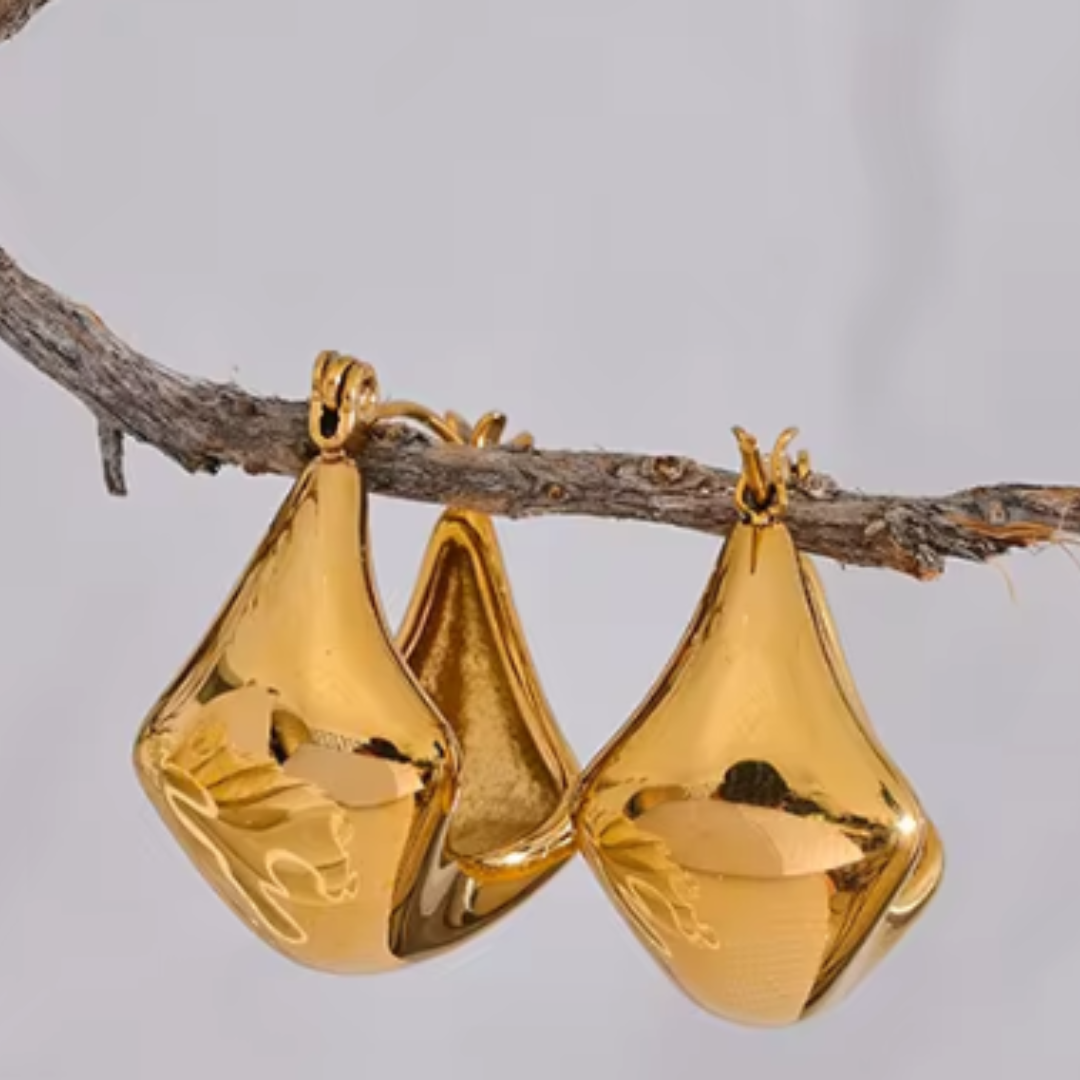 Golden Hour Waterproof Hoop Earrings