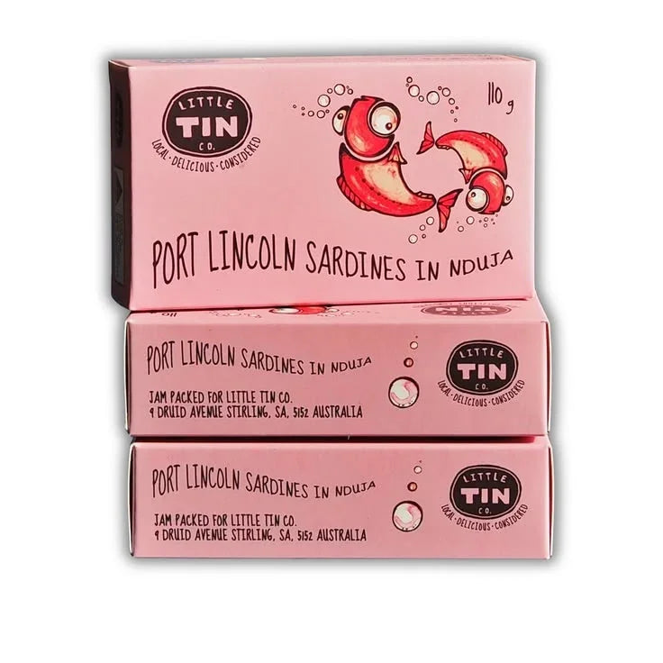 Port Lincoln Sardines in Nduja By Little Tin Co