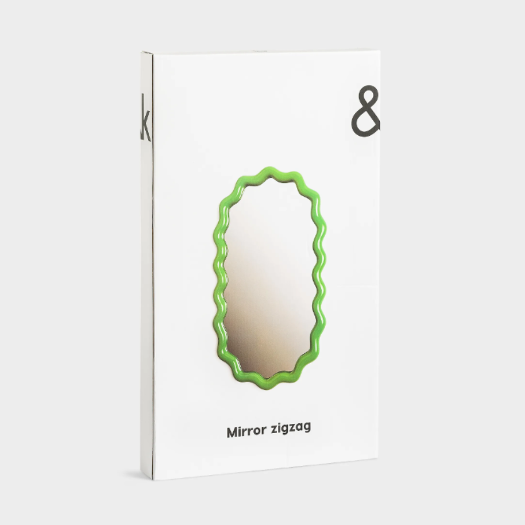 Mirror zigzag green - LAST ONE! - 50% OFF