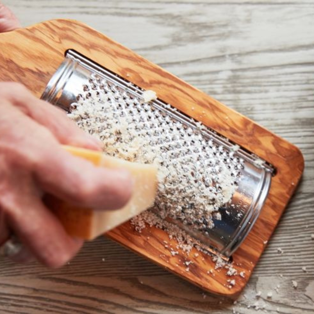 Italian Olivewood Flat Cheese Grater