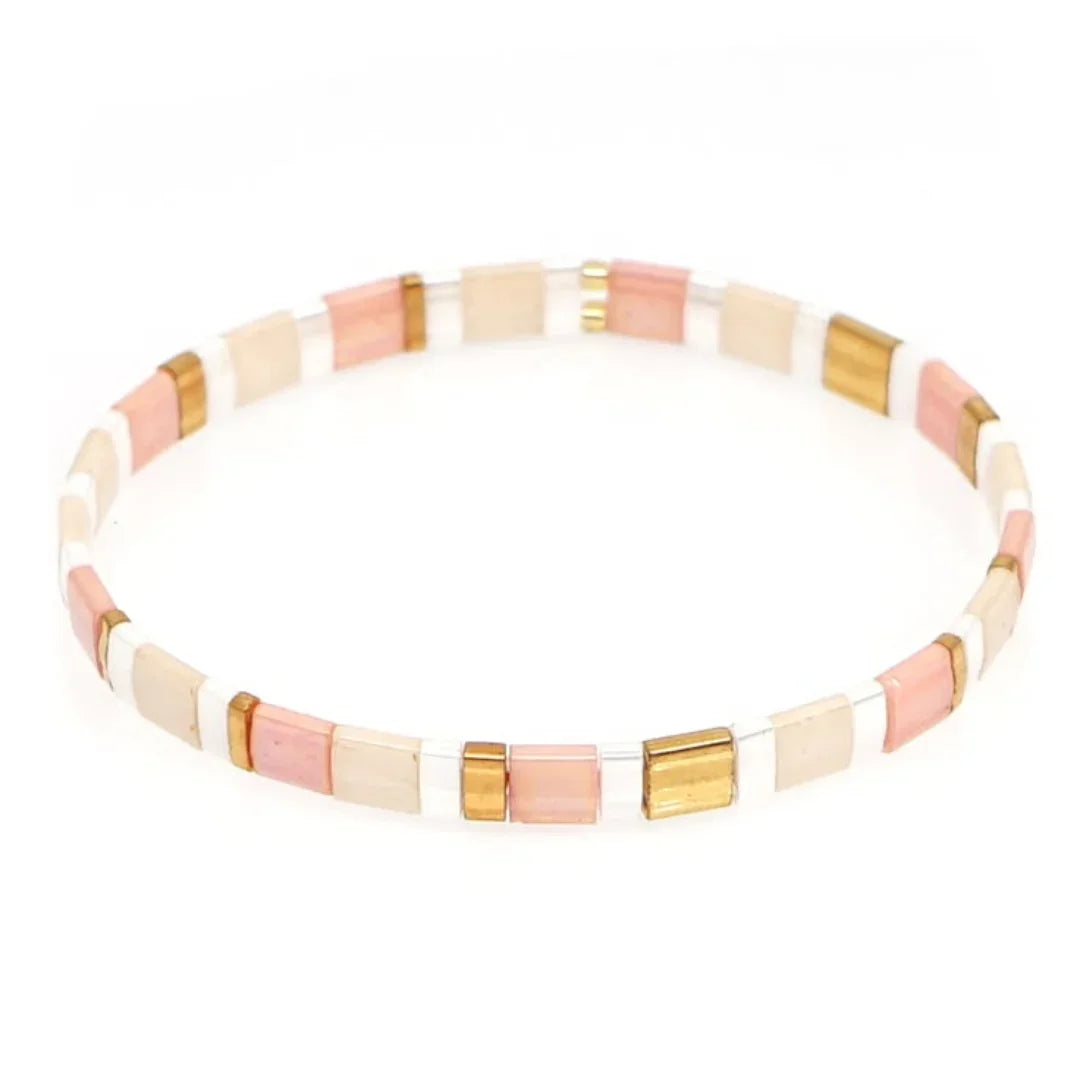 Blush Hour Stacker Tila Bracelet