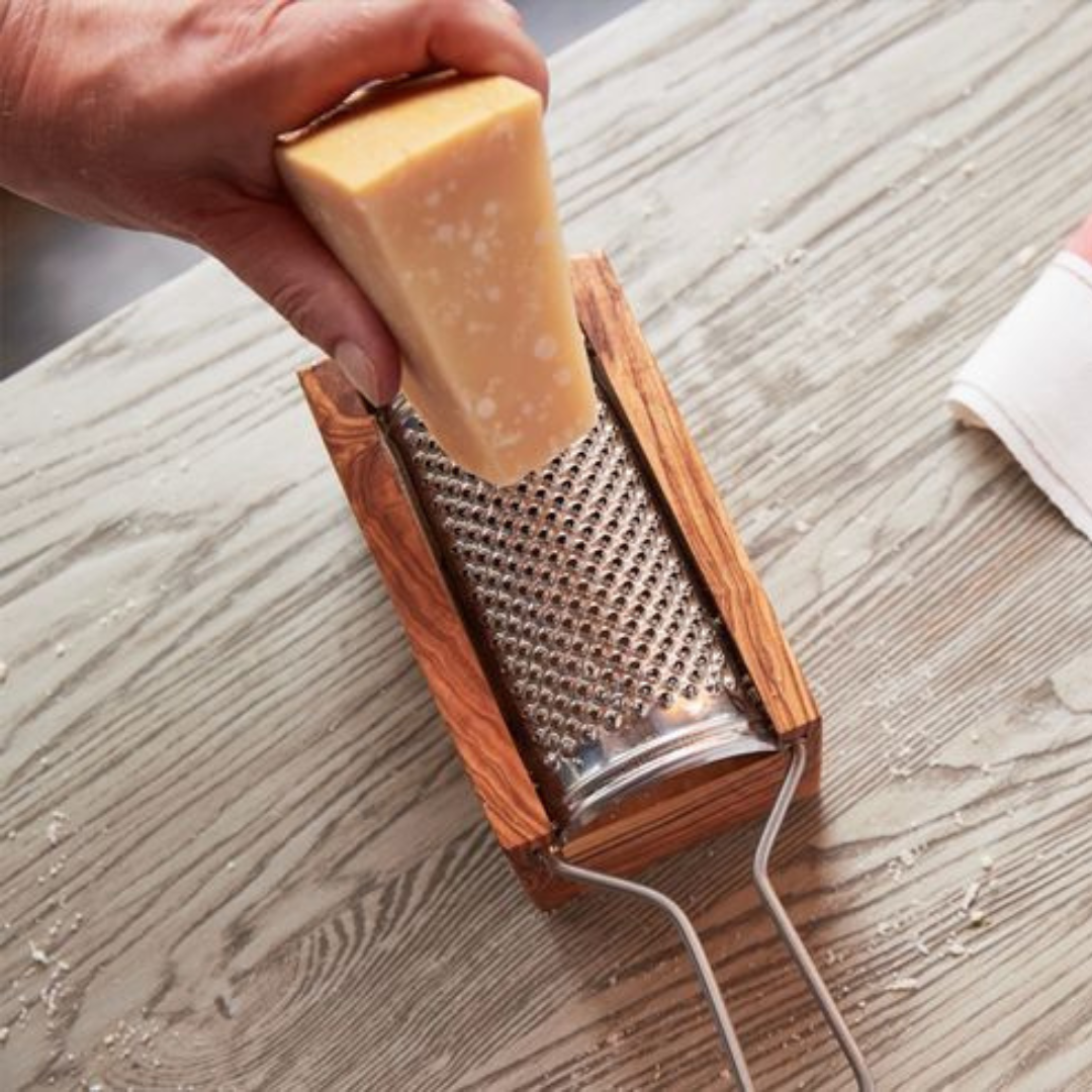 Italian Olivewood Box Cheese Grater