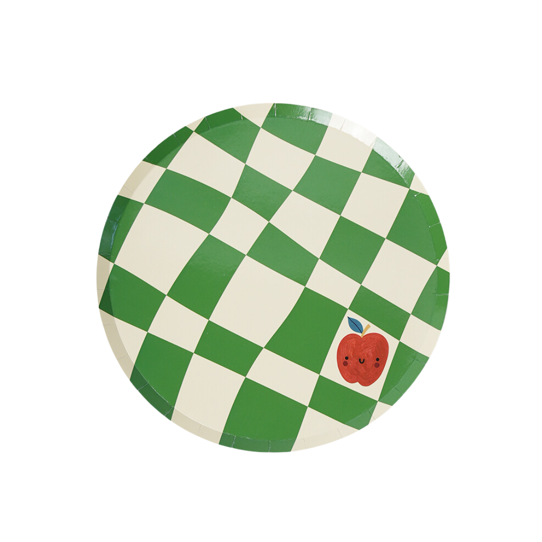 Little Chef Checkered Paper Plates
