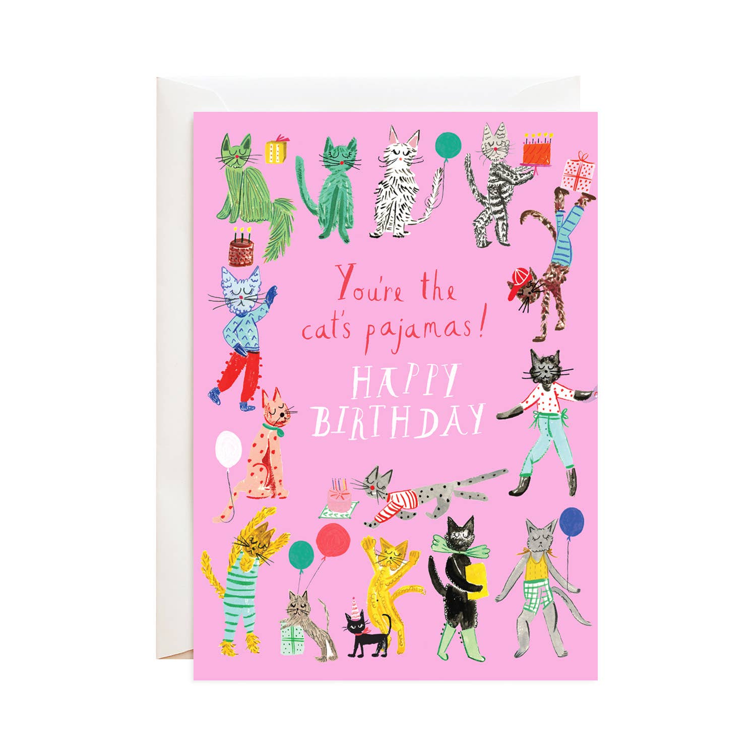 Cats Pajamas Birthday Card