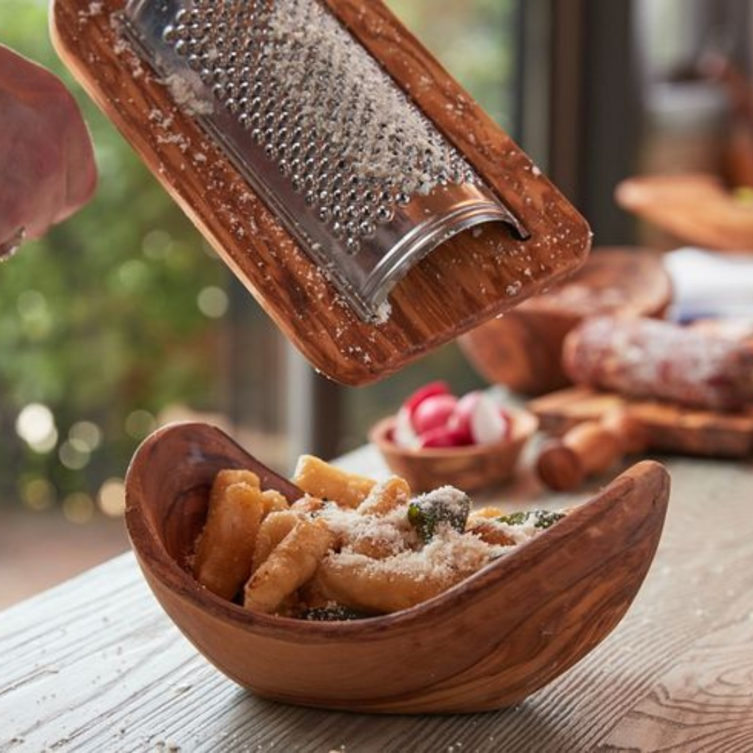 Italian Olivewood Flat Cheese Grater
